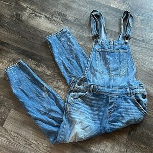 Abercrombie & Fitch Blue Denim Overalls